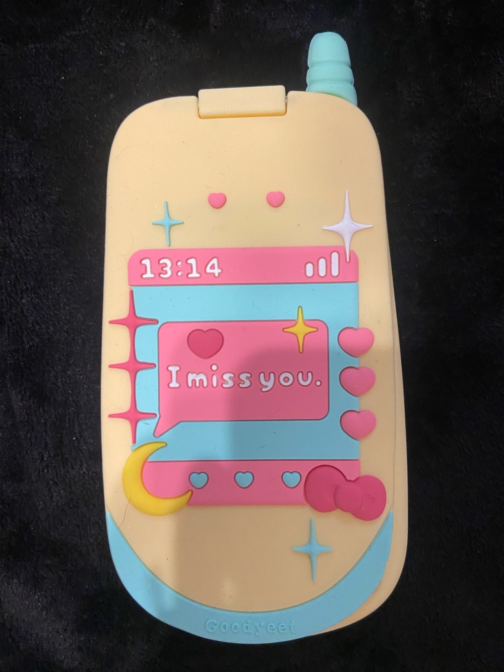 Cute Silicone IPhone 11 or 11 plus Case Cover with 'I miss you' Design